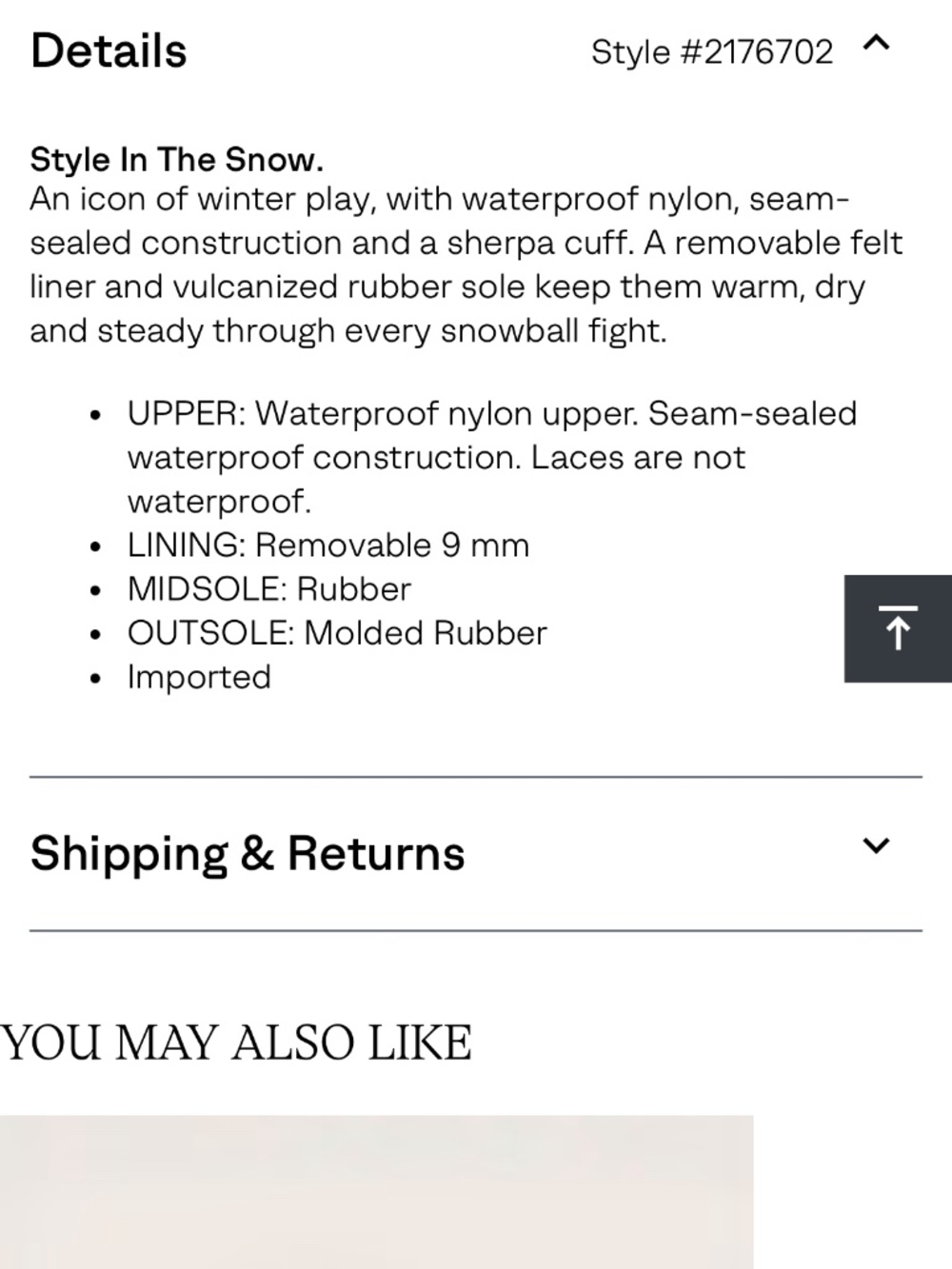 Sorel Yoot Kids' Snow Boots with Faux Fur black - Picture 3 of 3